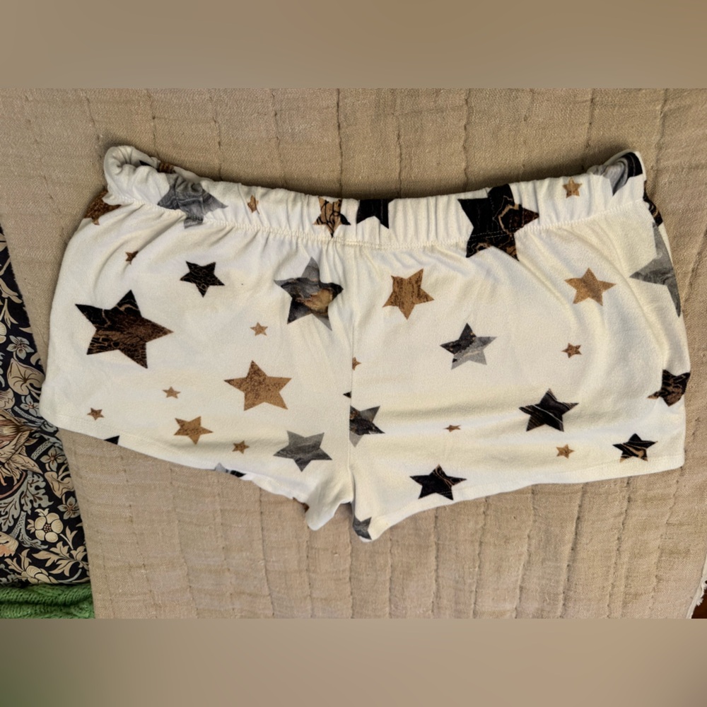 Comfy PJ Salvage Star Print Pajama Shorts. Size M - Picture 3 of 5
